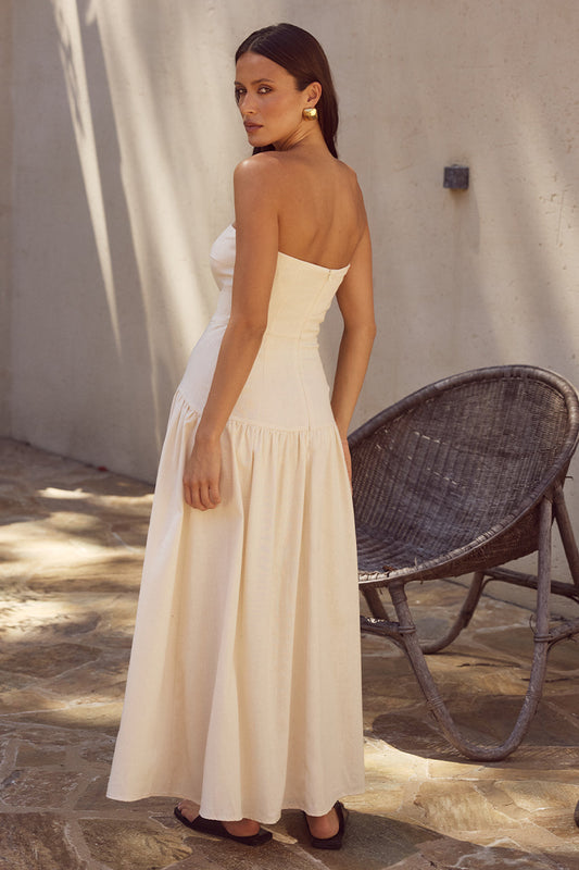 Danika Midi Dress - Latte
