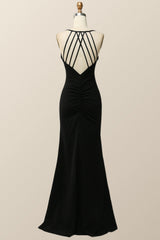 Simply Black Mermaid Long Dress with Slit