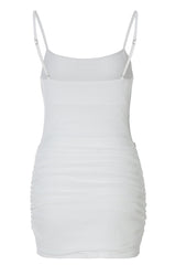 Simple Straps White Tight Dress