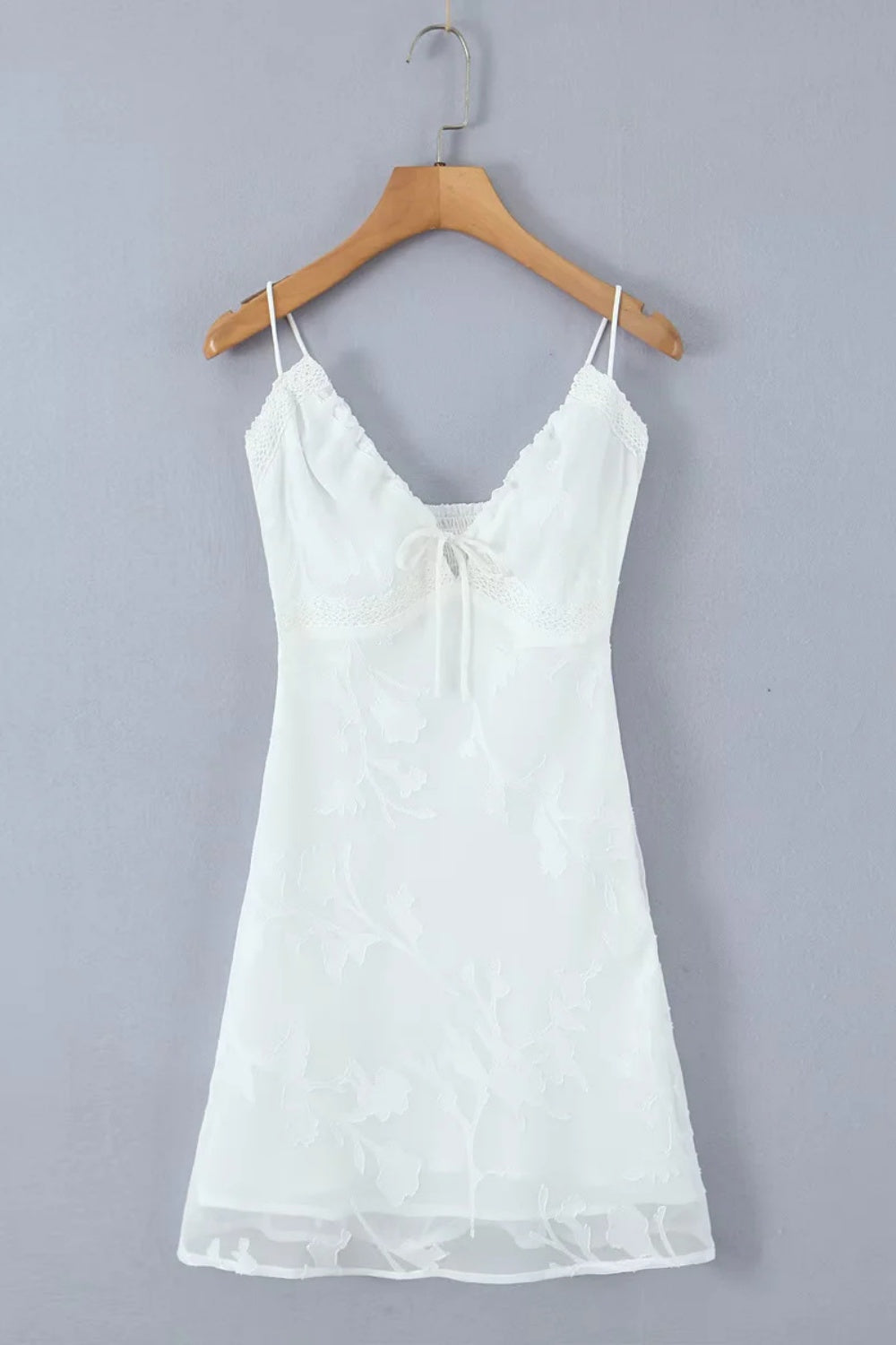 Sexy V-neck Lace Print Summer A-line Skirt