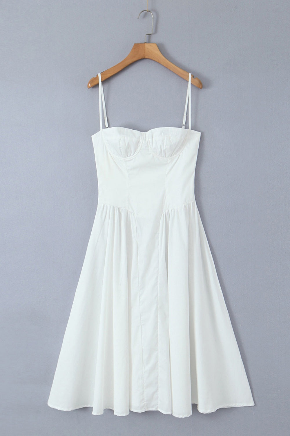 Red Spaghetti Strap Ruched Long Party Dress