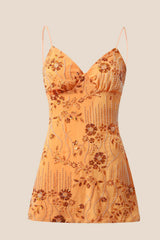 Light Blue Beaded Straps Fitted Mini Dress