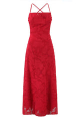 Sage Green Lace Straps A-line Dress