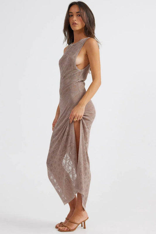Aelia Maxi Dress - Mocha