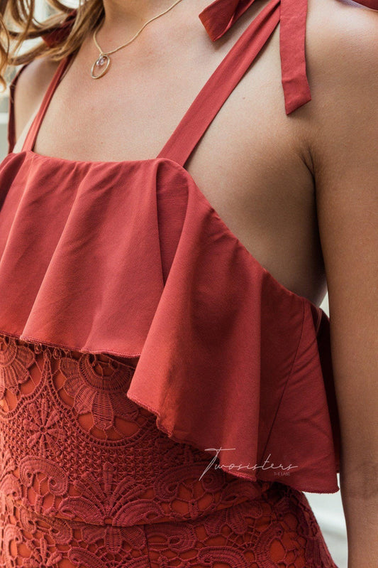 Mallory Dress - Burnt Orange