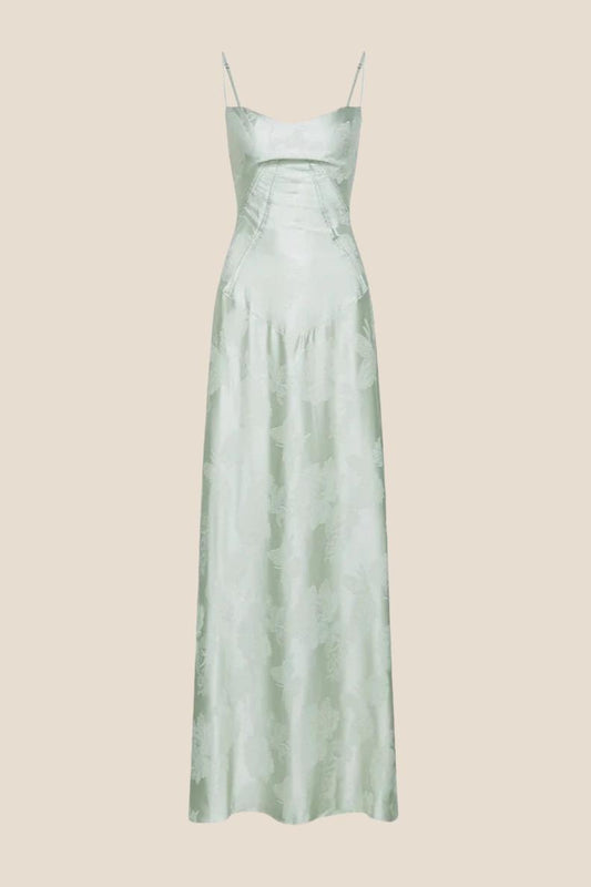 Dreamy Purple Straps Long Dress