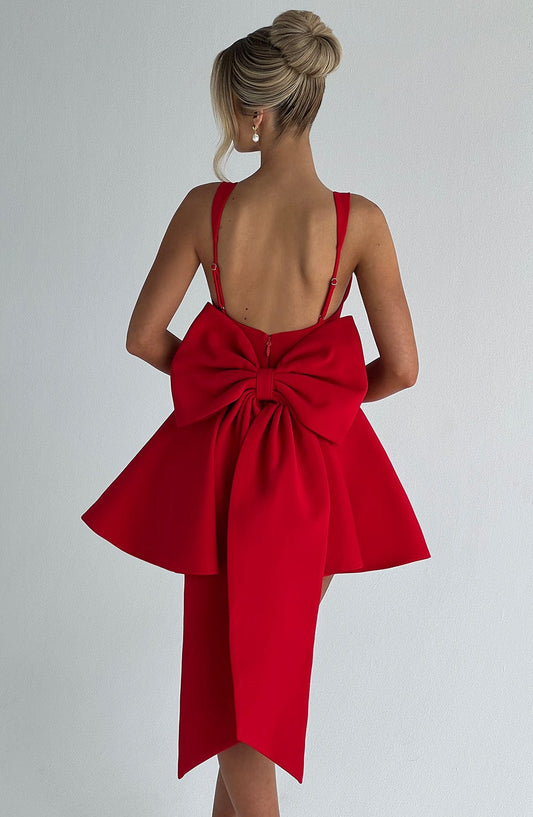 Livette - Bow Tie Mini Dress