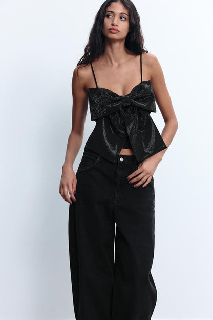 Livette - Sparkled Bow Top