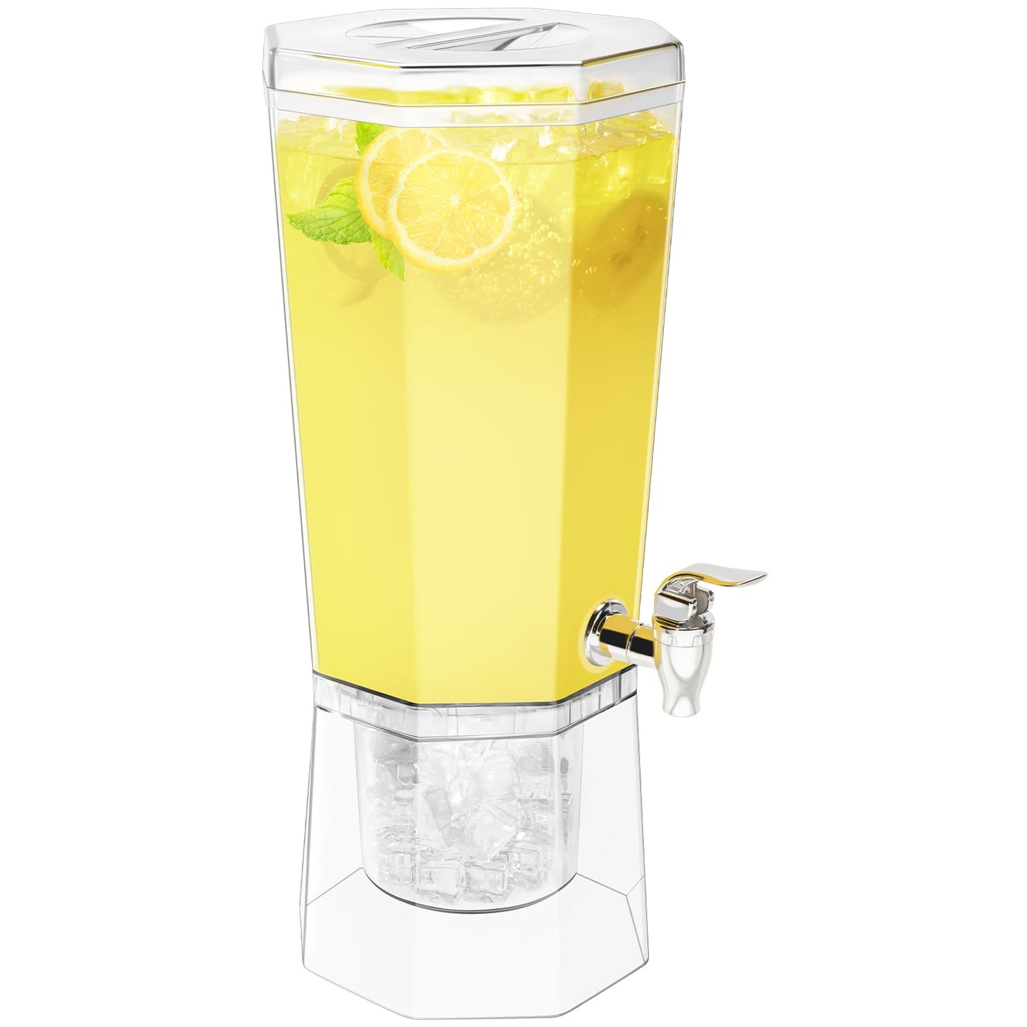 1 Gallon Drink Dispenser with Stand & Ice Cooling Base