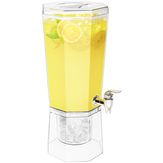 1 Gallon Drink Dispenser with Stand & Ice Cooling Base