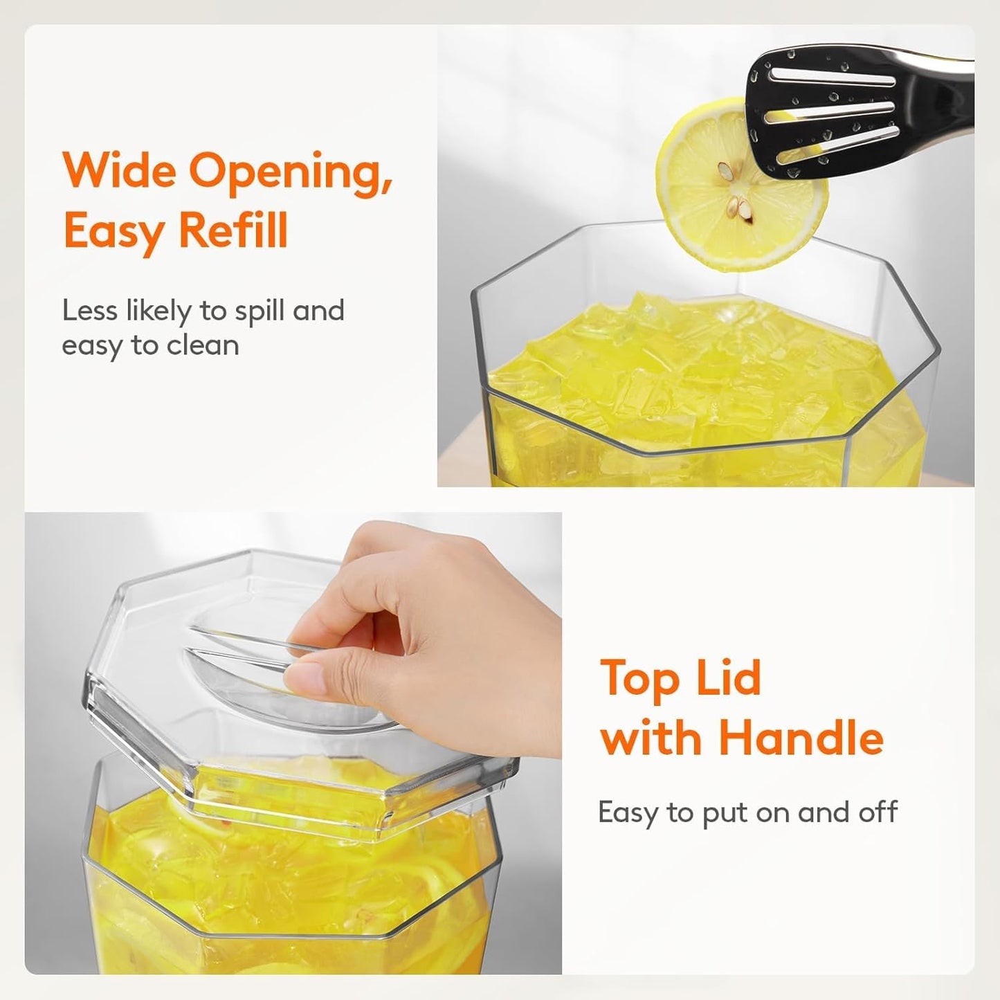 1 Gallon Drink Dispenser with Stand & Ice Cooling Base