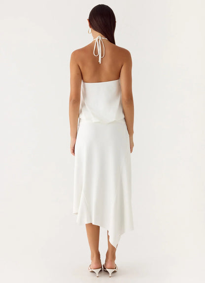 To The Girls Midi Dress - White