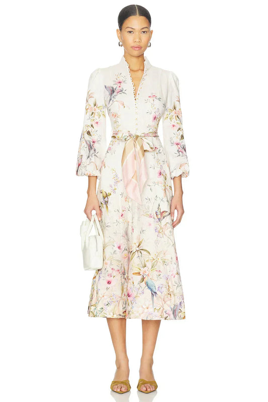 Rebellion Button Midi Dress