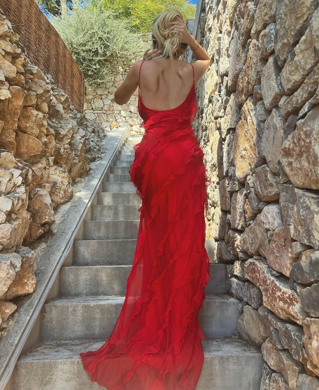 Amorie - Ruffle Dress with Romantic Look