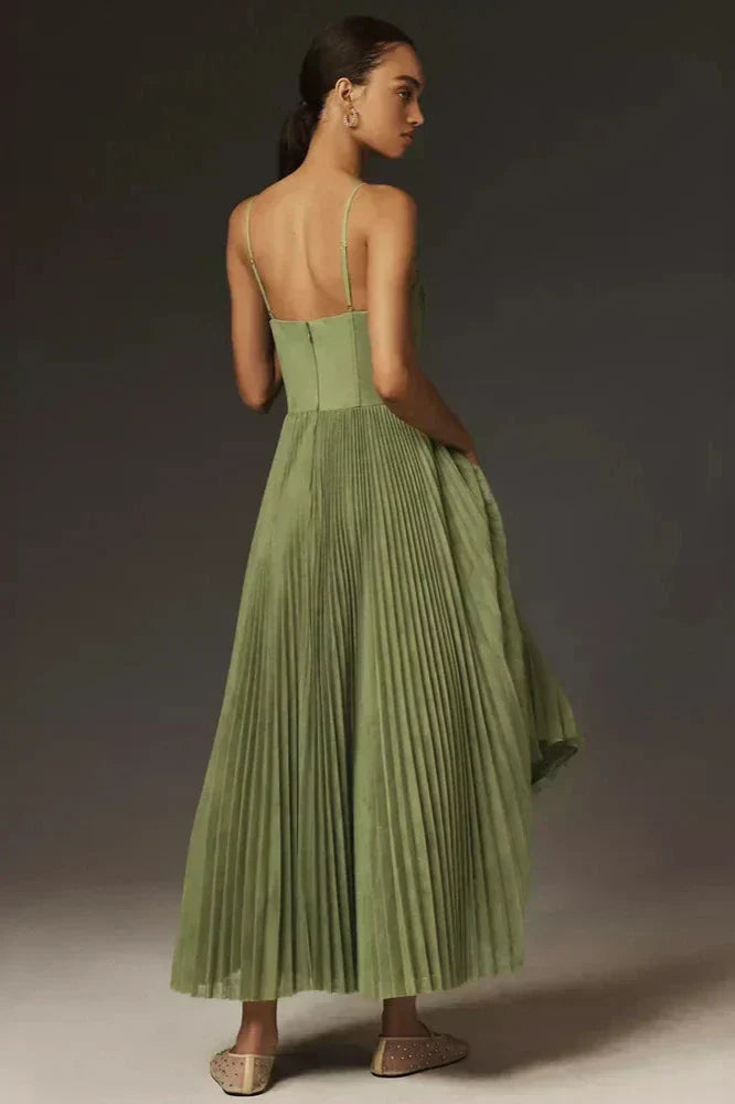 Amarè – Tulle midi dress with sweetheart neckline