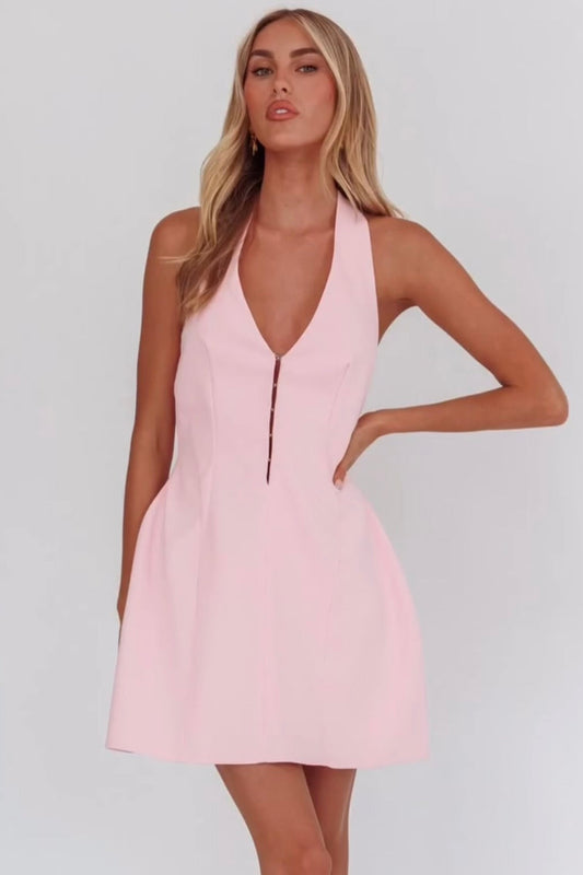 Elisabeth Mini Dress - Pink