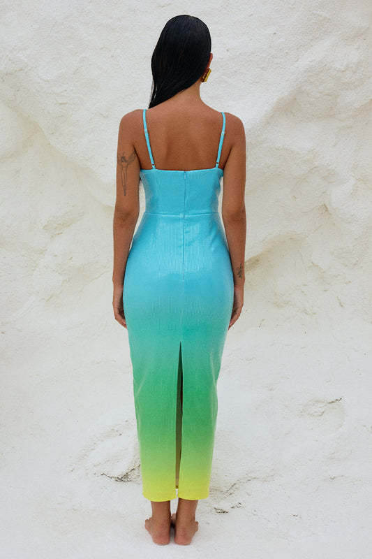 Benito Midi Dress - Blue Ombre
