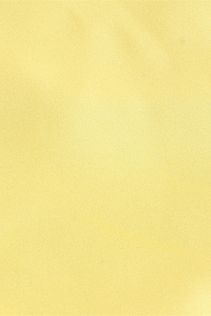 Cowl Neck Yellow Back Bow Short Dress