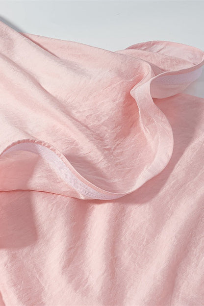 Light Pink Tiered Ruffle A-line Dress