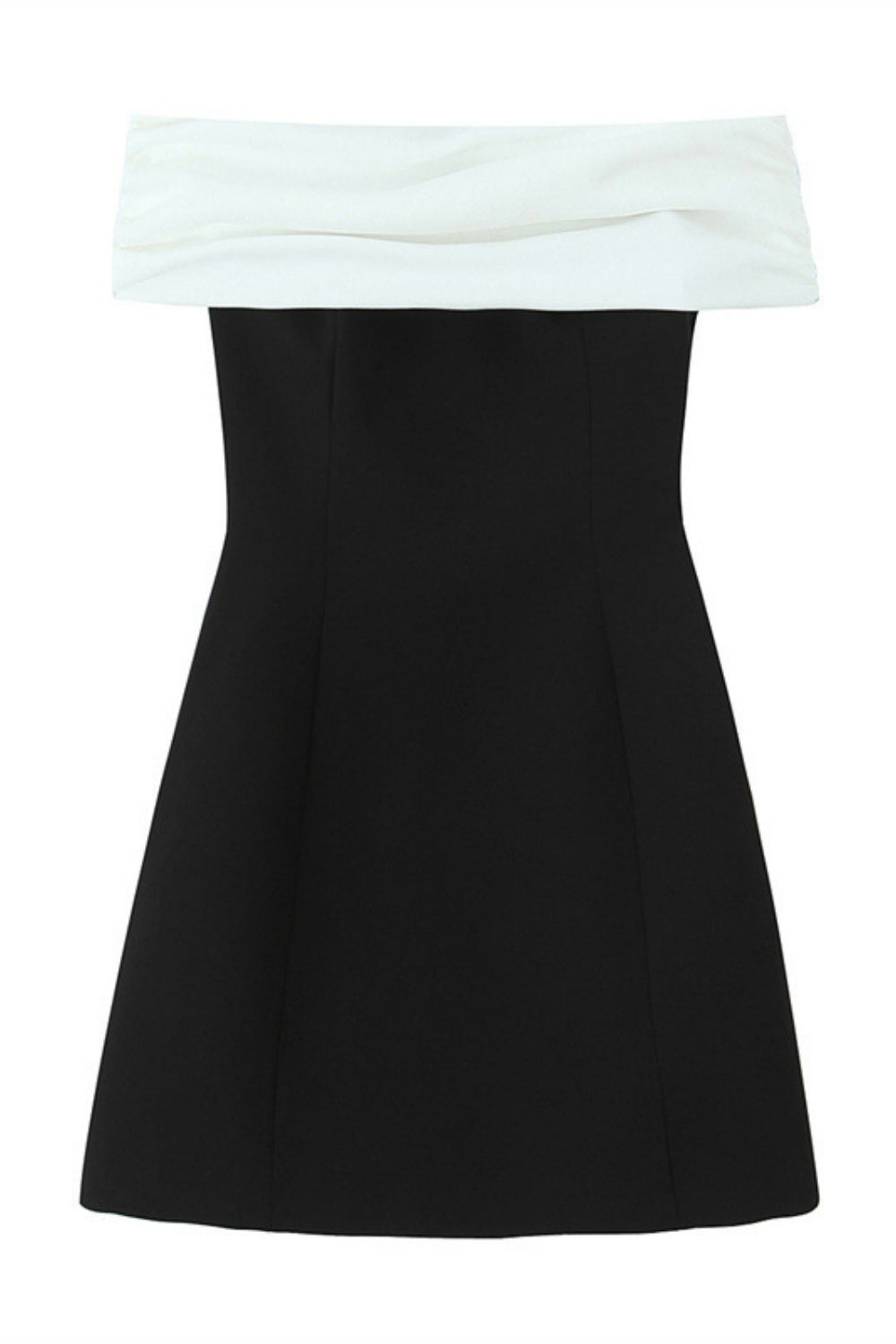 Off the Shoulder White Short Dress