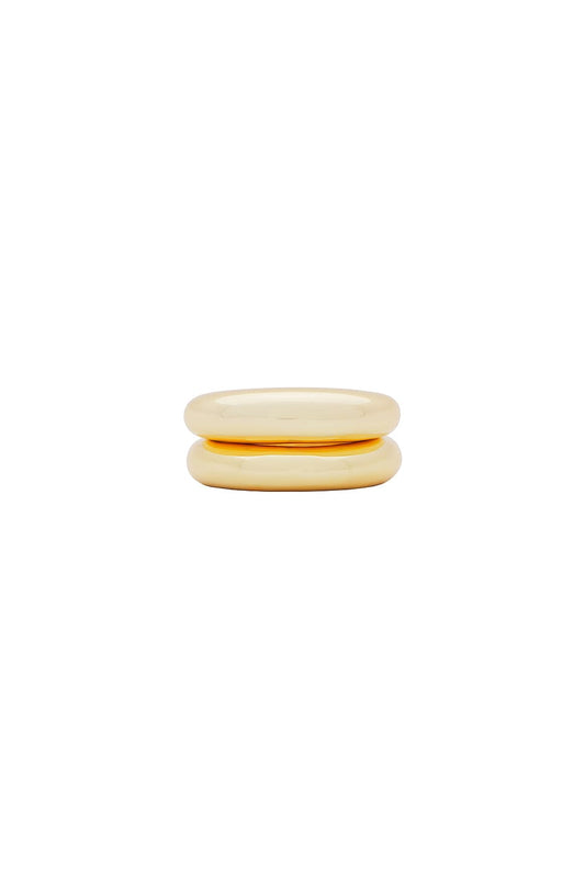 Dome Ring Set - 18k Gold Plated