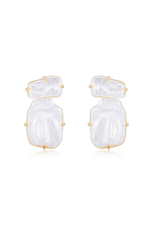 Double Pearl Earrings