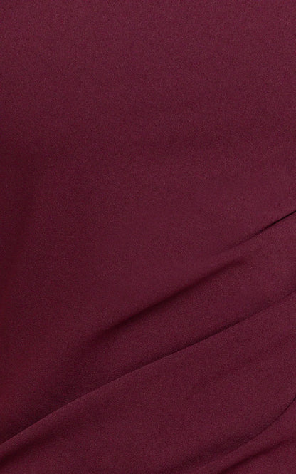 Genie Maxi Dress Off The Shoulder Dress in Wine