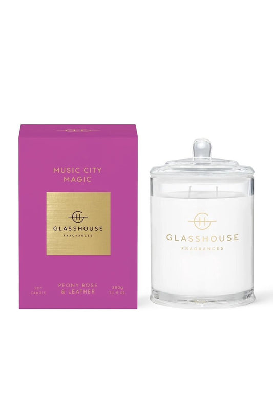 Glasshouse Music City Magic Candle