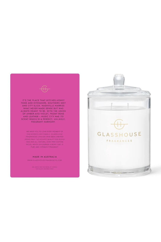 Glasshouse Music City Magic Candle