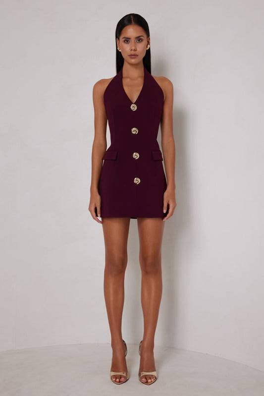 Jillian Dress - Deep Plum