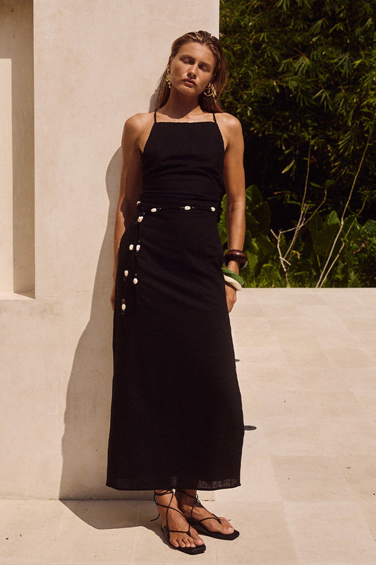 Madelena Midi Dress - Black