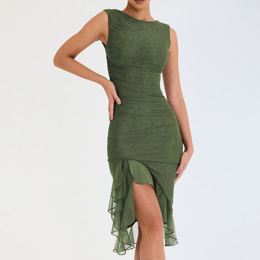 Olivia - Ruffle Midi Dress