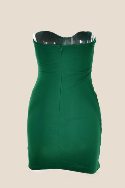 Sweetheart Purple Ruched Bodycon Short Dress