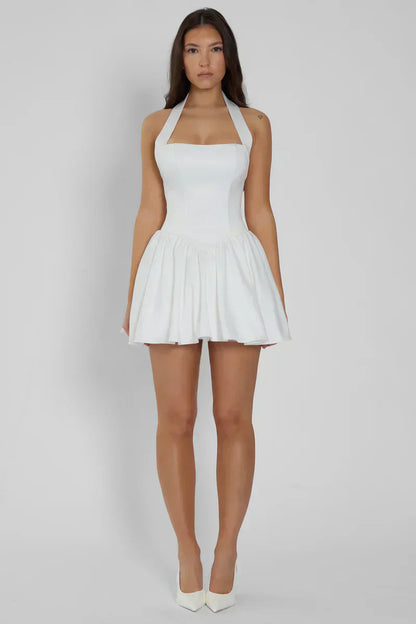 CALISTA MINI DRESS - IVORY