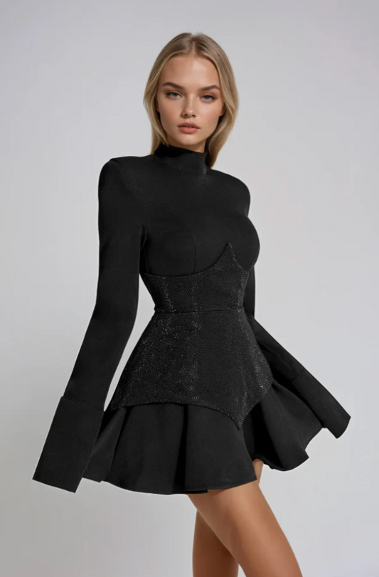 Brooklyn - Glamorous Glitter Corset Dress
