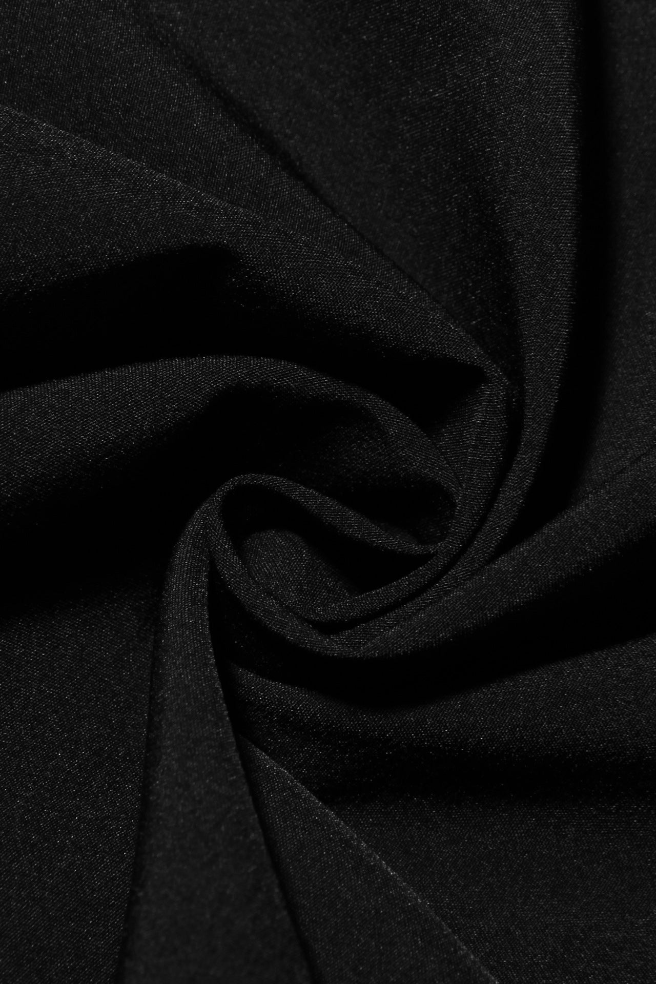 Spaghetti Straps Black A-line Short Dress
