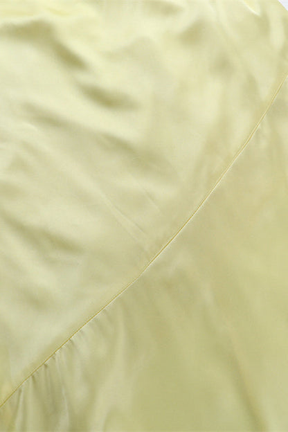 Square Neck Yellow Backless A-line Long Dress