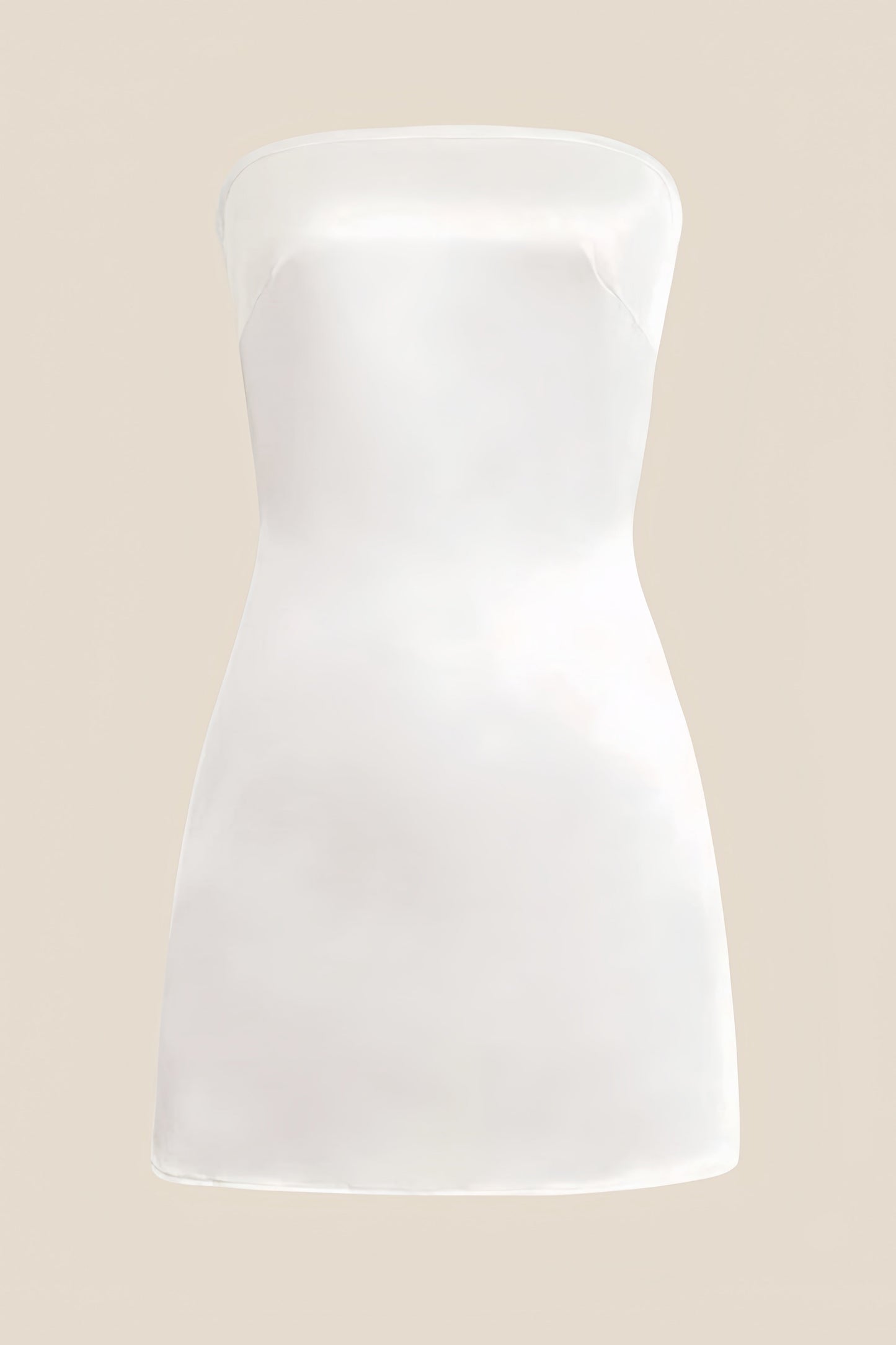 Strapless Blue Back Tie Short Dress