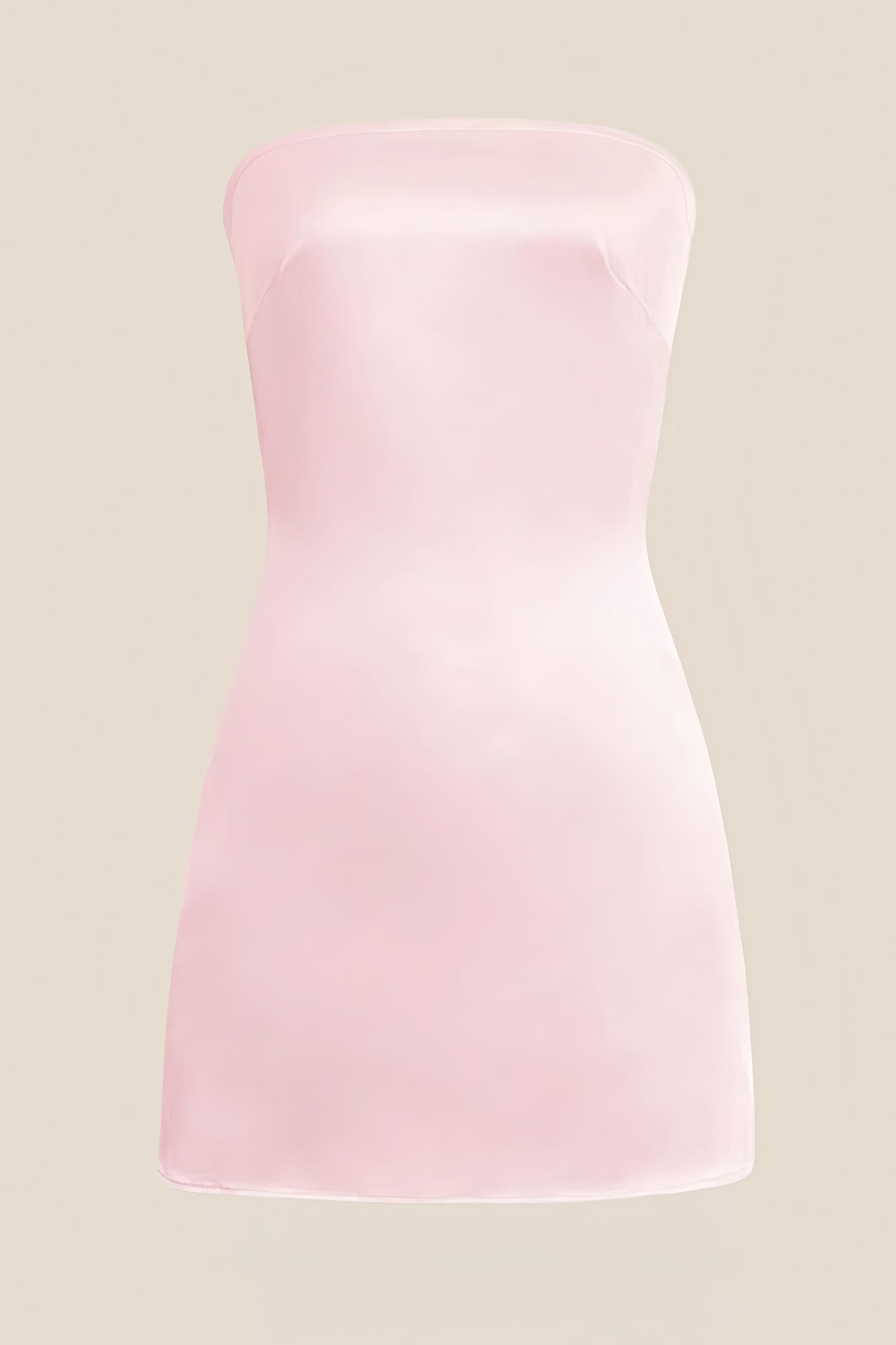 Strapless Blue Back Tie Short Dress