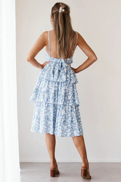 Martha Dress - Blue Floral