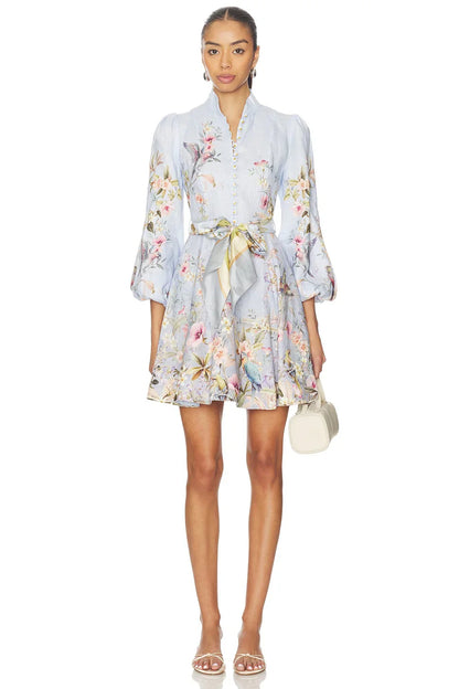 Rebellion Button Mini Dress