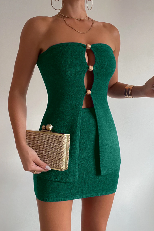 Nellie Mini Skirt - Emerald