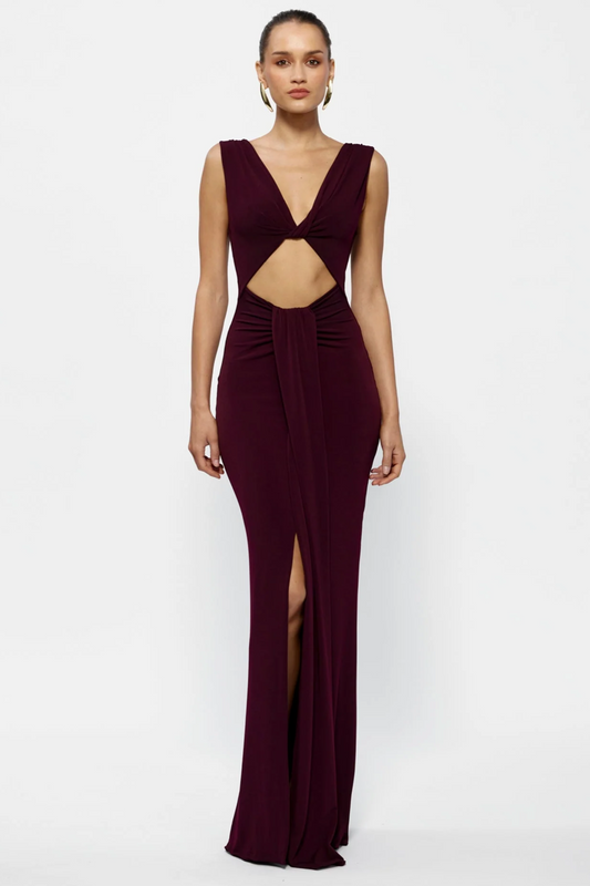 Faith Dress - Black Cherry