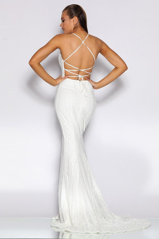 Jadore JX2006 Gown - Ivory