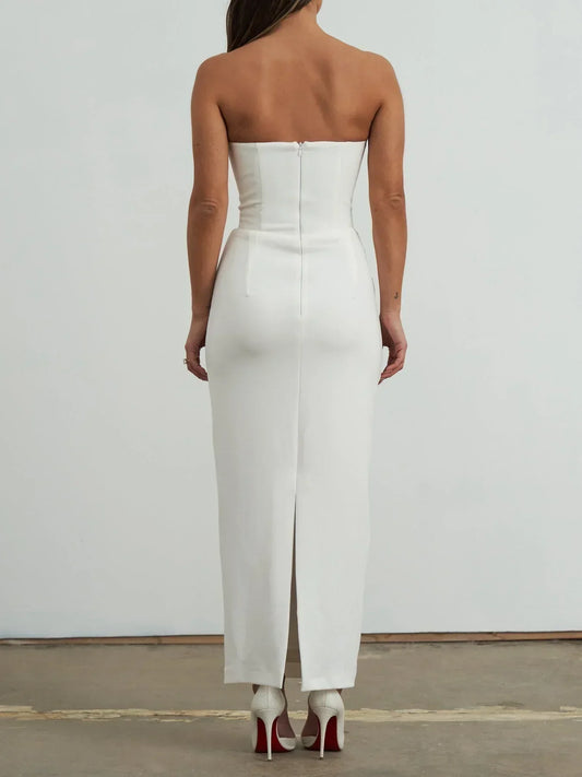Luci Midi Dress - White