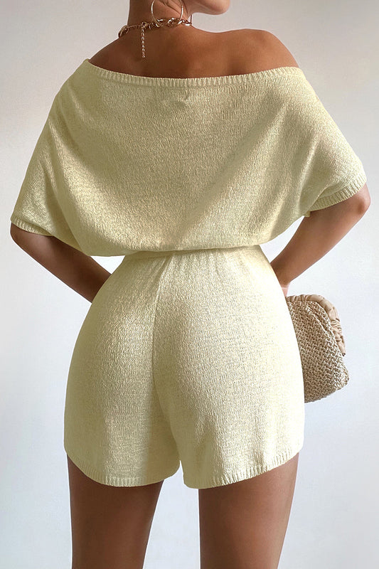 Miami Knit Romper - Lemon